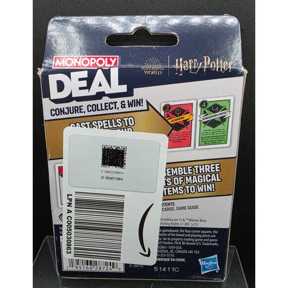 Monopoly Deal Harry Potter Card Game  Conjure Collect & Win  Family Fun For Ages - Picture 2 of 5